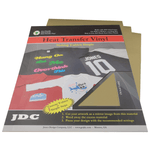 JDC (02) Gold / 3-10" x 12" Sheets HTV Craft Packs HTV | Craft Packs | Reflective Wholesale Craft Sign Vinyl Monroe GA 30656