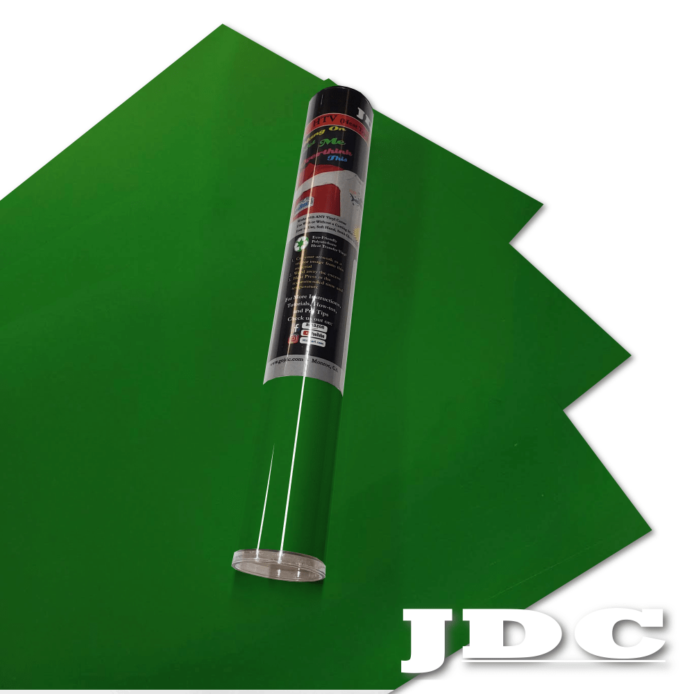 JDC (03) Green / 3- 12" x 20" Sheets HTV Craft Packs HTV | Craft Packs | Metallic Wholesale Craft Sign Vinyl Monroe GA 30656