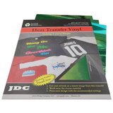 JDC (04) Green / 3- 10" x 12" Sheets HTV Craft Packs HTV | Craft Packs | Unicorn Wholesale Craft Sign Vinyl Monroe GA 30656