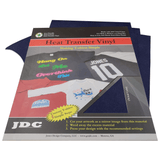 JDC (04) Navy / 3- 10" x 12" Sheets HTV Craft Packs HTV | Craft Packs | 3D Flock Wholesale Craft Sign Vinyl Monroe GA 30656