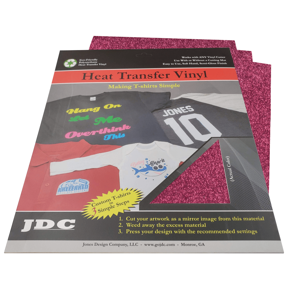 JDC, LLC (05) Pink HTV Craft Packs HTV | Craft Packs | Glitter Wholesale Craft Sign Vinyl Monroe GA 30656