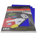 JDC (07) Vivid Blue / 3- 10" x 12" Sheets HTV Craft Packs HTV | Craft Packs | Colors Wholesale Craft Sign Vinyl Monroe GA 30656