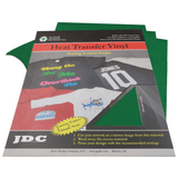 JDC (08) Green / 3- 10" x 12" Sheets HTV Craft Packs HTV | Craft Packs | 3D Flock Wholesale Craft Sign Vinyl Monroe GA 30656