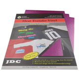 JDC (09) Pink / 3- 10" x 12" Sheets HTV Craft Packs HTV | Craft Packs | Shimmer Wholesale Craft Sign Vinyl Monroe GA 30656