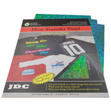 JDC (10) Aqua / 3- 10" x 12" Sheets HTV Craft Packs HTV | Craft Packs | Holographic Wholesale Craft Sign Vinyl Monroe GA 30656