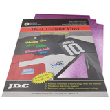 JDC (10) Purple / 3- 10" x 12" Sheets HTV Craft Packs HTV | Craft Packs | Shimmer Wholesale Craft Sign Vinyl Monroe GA 30656