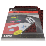 JDC (12) Brown / 3- 10" x 12" Sheets HTV Craft Packs HTV | Craft Packs | Holographic Wholesale Craft Sign Vinyl Monroe GA 30656