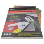 JDC (129) Silver / 3- 10" x 12" Sheets HTV Craft Packs HTV | Craft Packs | Holographic Wholesale Craft Sign Vinyl Monroe GA 30656