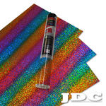 JDC (131) Rainbow / 3- 12" x 20" Sheets HTV Craft Packs HTV | Craft Packs | Holographic Wholesale Craft Sign Vinyl Monroe GA 30656