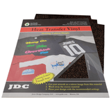 JDC (18) Black / 3- 10" x 12" Sheets HTV Craft Packs HTV | Craft Packs | Holographic Wholesale Craft Sign Vinyl Monroe GA 30656