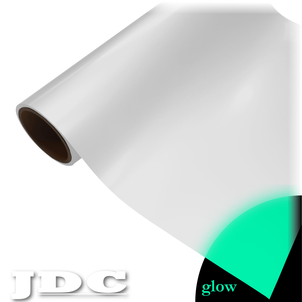 JDC 20" / (01) Glow White Heat Transfer Vinyl HTV | Glow in the Dark Wholesale Craft Sign Vinyl Monroe GA 30656