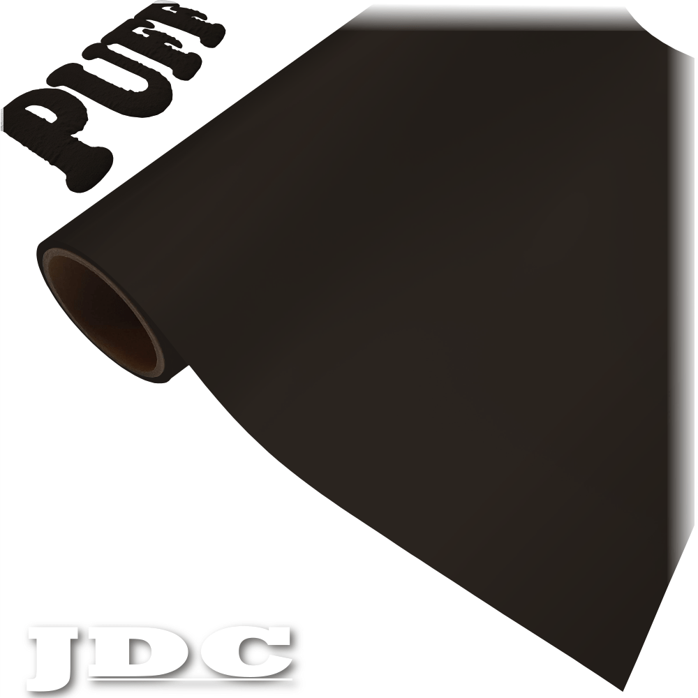 JDC 20" / (02) Black Heat Transfer Vinyl HTV | 3D Puff Wholesale Craft Sign Vinyl Monroe GA 30656