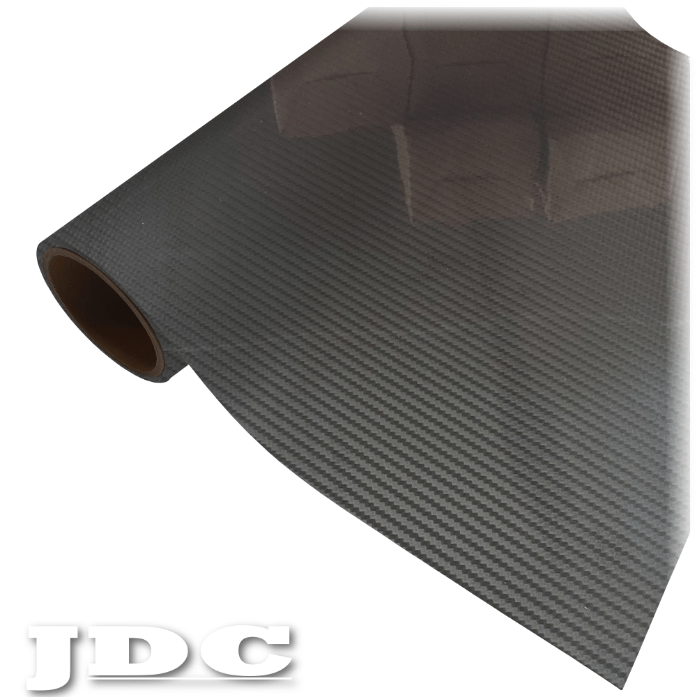 JDC 20" / (02) Black Heat Transfer Vinyl HTV | Carbon Fiber Wholesale Craft Sign Vinyl Monroe GA 30656