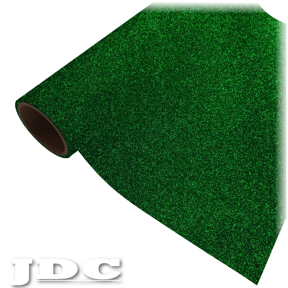 JDC 20" / (02) Green Heat Transfer Vinyl HTV | Glitter Wholesale Craft Sign Vinyl Monroe GA 30656