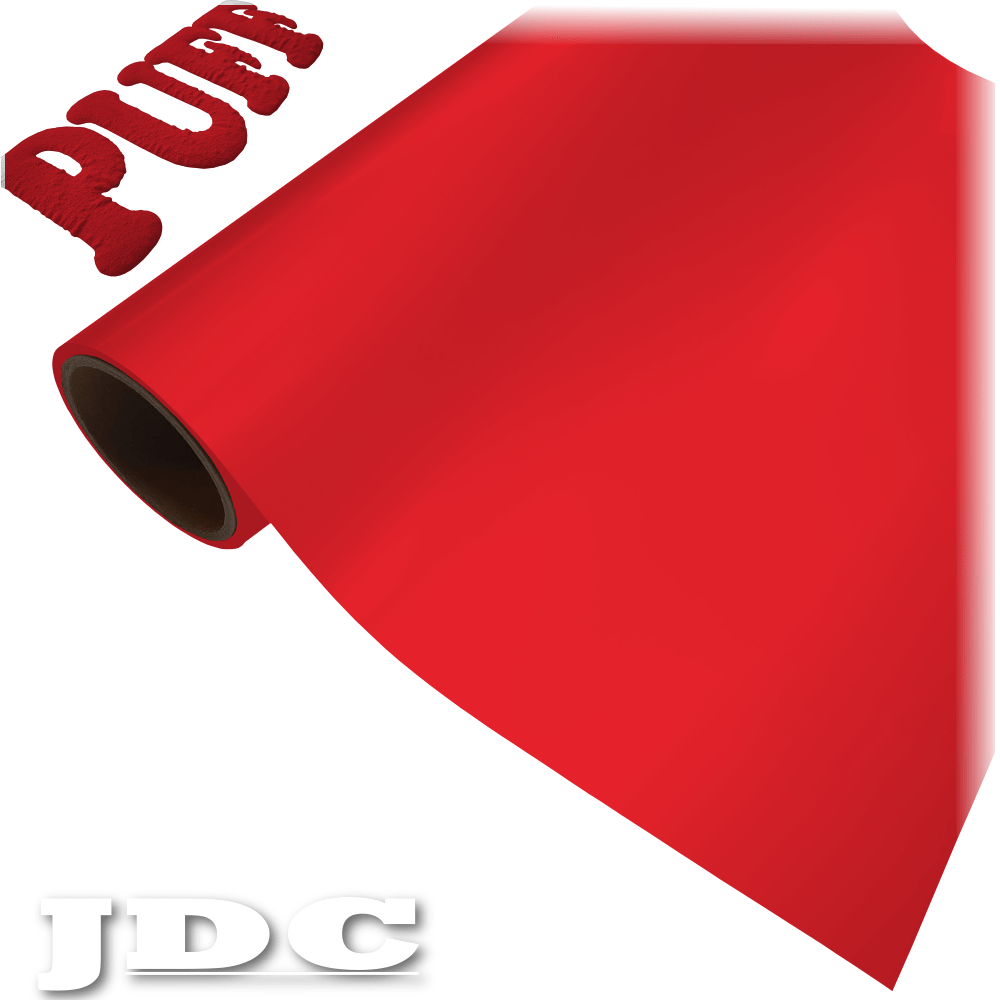 JDC 20" / (03) Red Heat Transfer Vinyl HTV | 3D Puff Wholesale Craft Sign Vinyl Monroe GA 30656