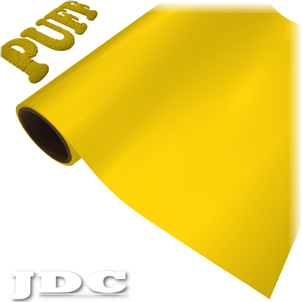 JDC 20" / (07) Yellow Heat Transfer Vinyl HTV | 3D Puff Wholesale Craft Sign Vinyl Monroe GA 30656