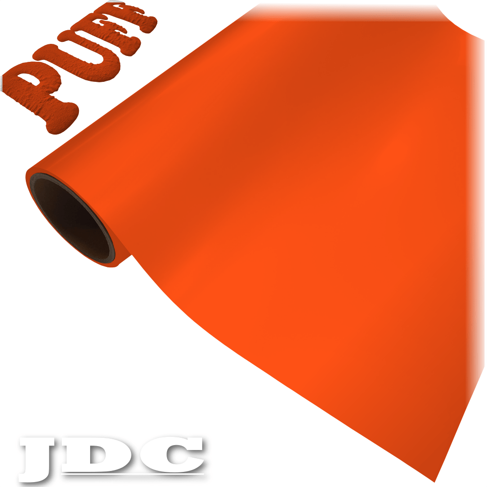 JDC 20" / (08) Orange Heat Transfer Vinyl HTV | 3D Puff Wholesale Craft Sign Vinyl Monroe GA 30656