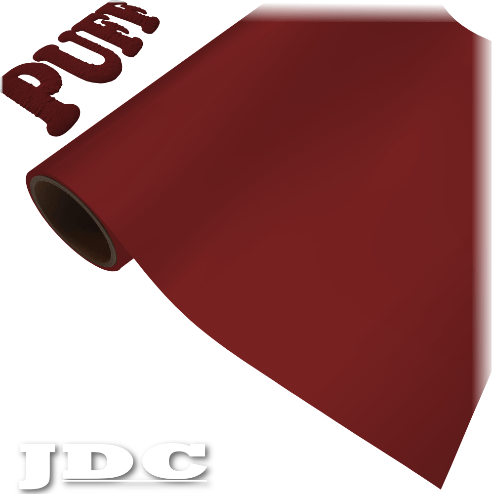 JDC 20" / (11) Burgundy Heat Transfer Vinyl HTV | 3D Puff Wholesale Craft Sign Vinyl Monroe GA 30656