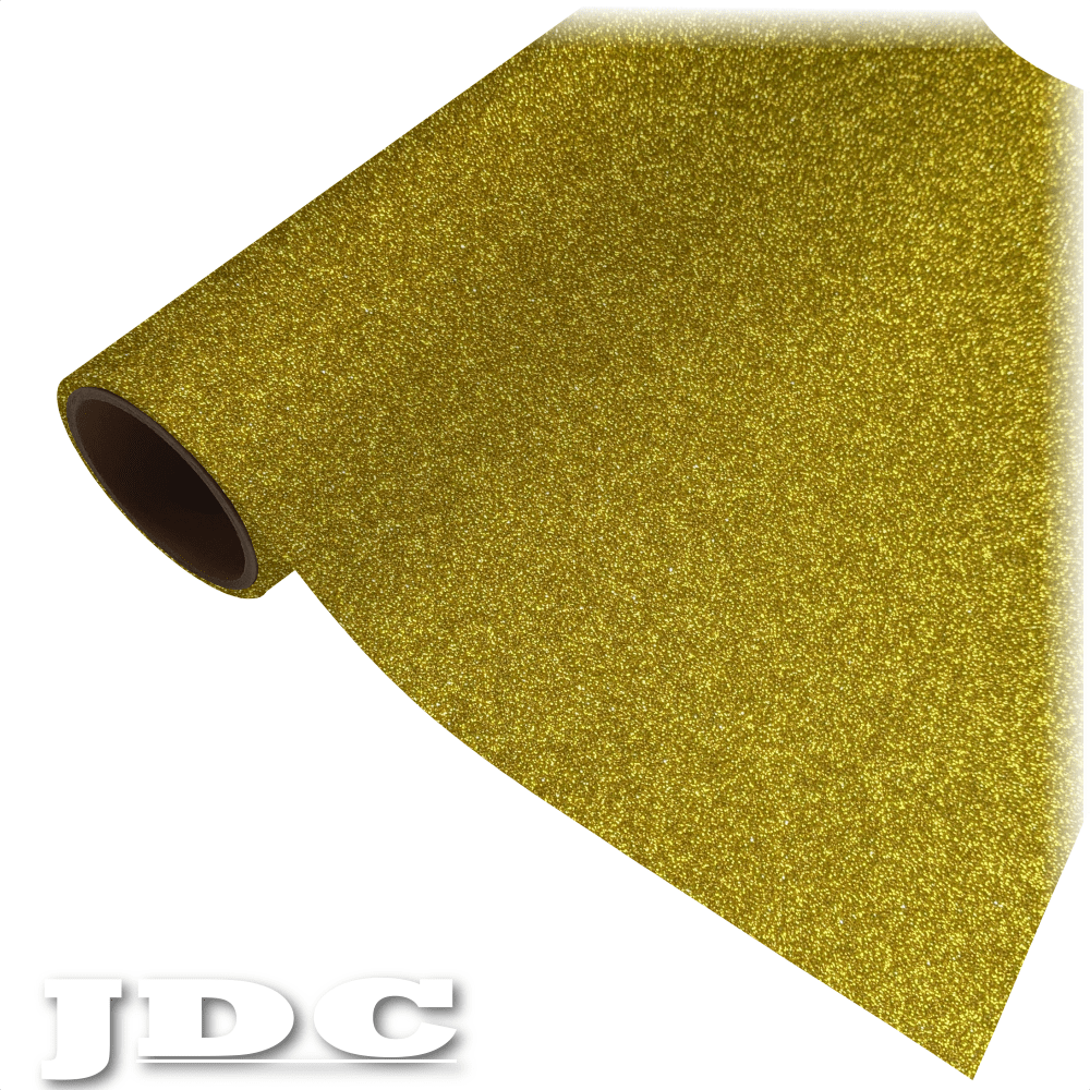 JDC 20" / (11) Gold Heat Transfer Vinyl HTV | Glitter Wholesale Craft Sign Vinyl Monroe GA 30656