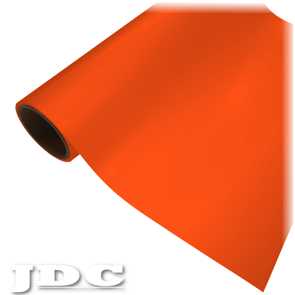 JDC 20" / (12) Orange Heat Transfer Vinyl HTV | JDC Colors Wholesale Craft Sign Vinyl Monroe GA 30656