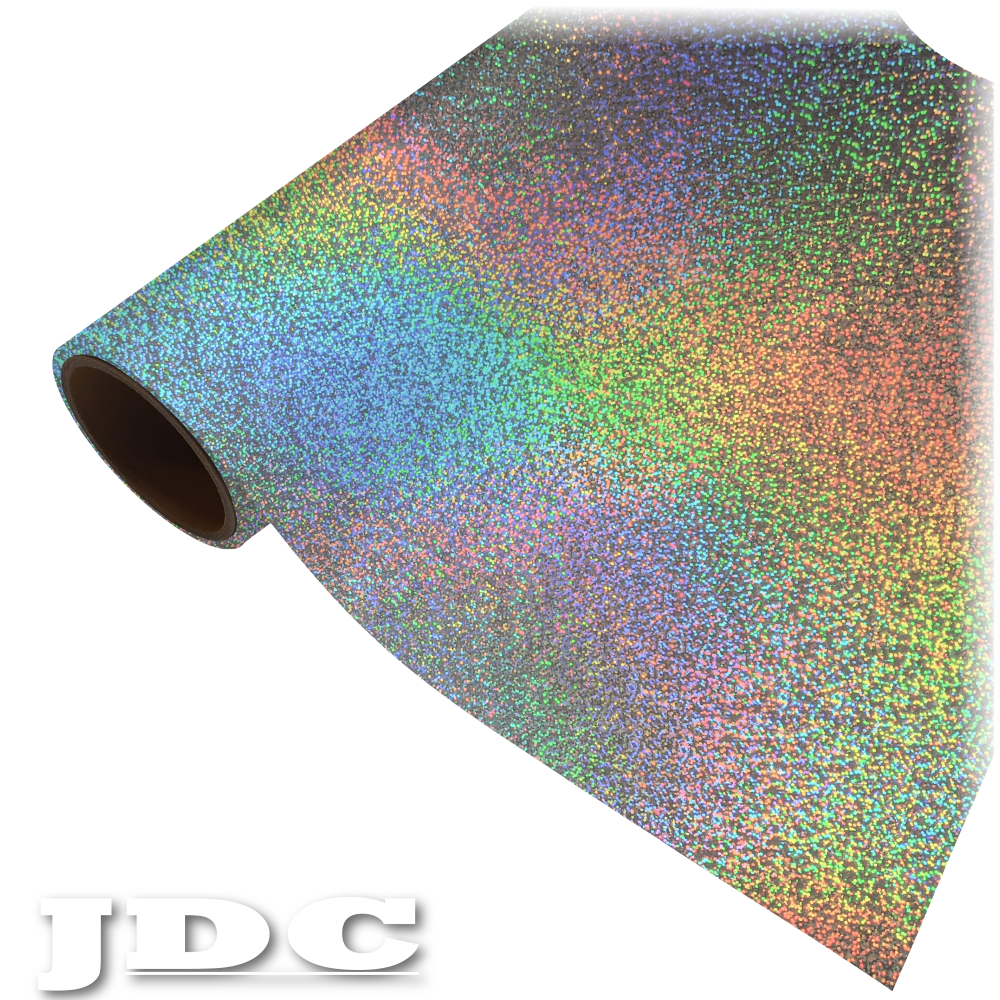 Bright Green Holographic Iridescent Heat Transfer Vinyl Sheets By