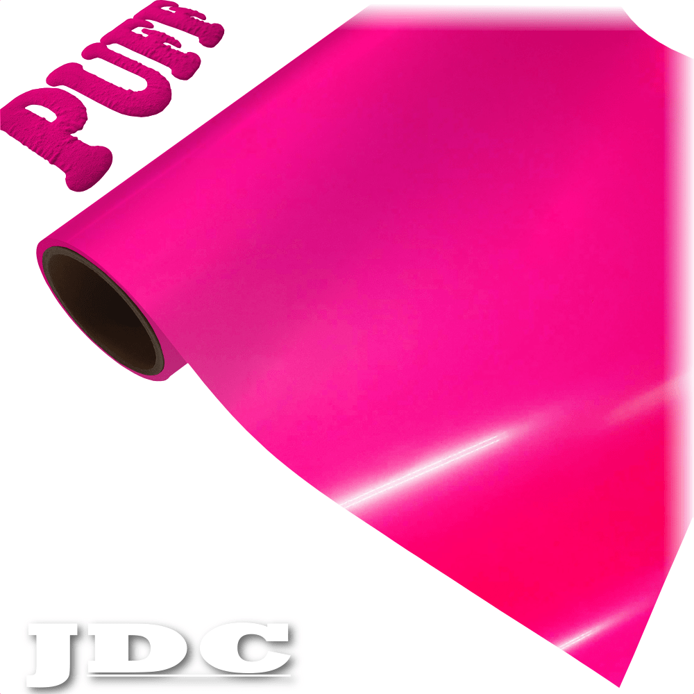 JDC 20" / (17) Neon Pink Heat Transfer Vinyl HTV | 3D Puff Wholesale Craft Sign Vinyl Monroe GA 30656