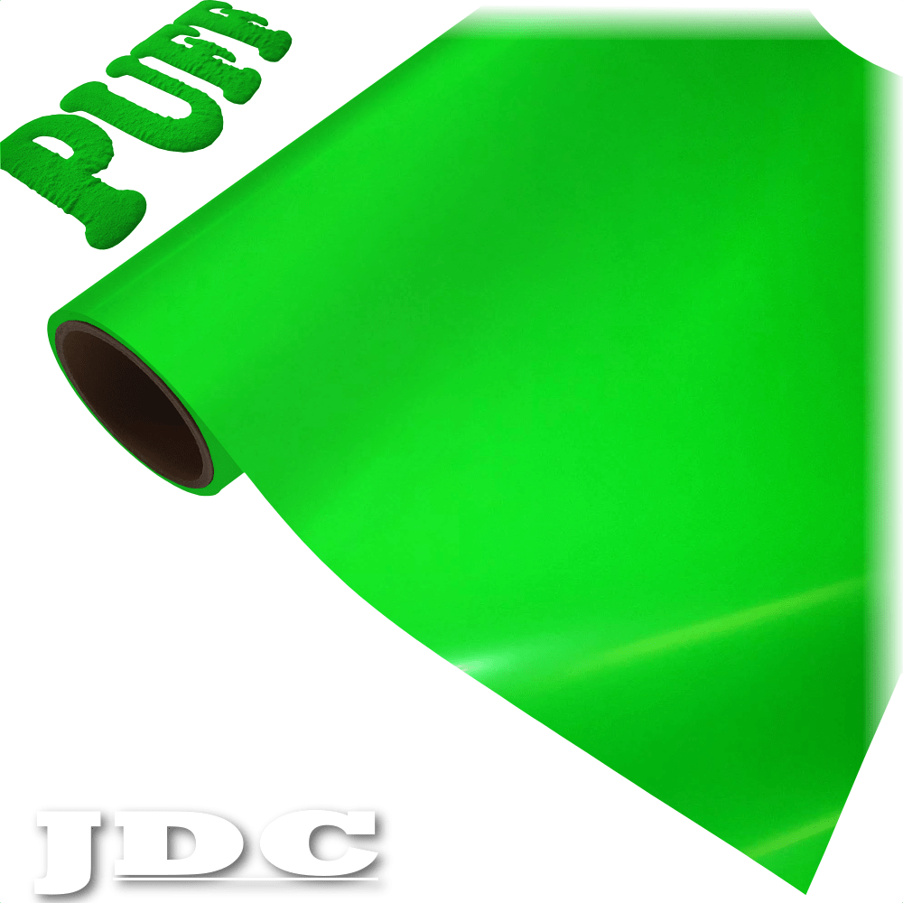 JDC 20" / (18) Neon Green Heat Transfer Vinyl HTV | 3D Puff Wholesale Craft Sign Vinyl Monroe GA 30656