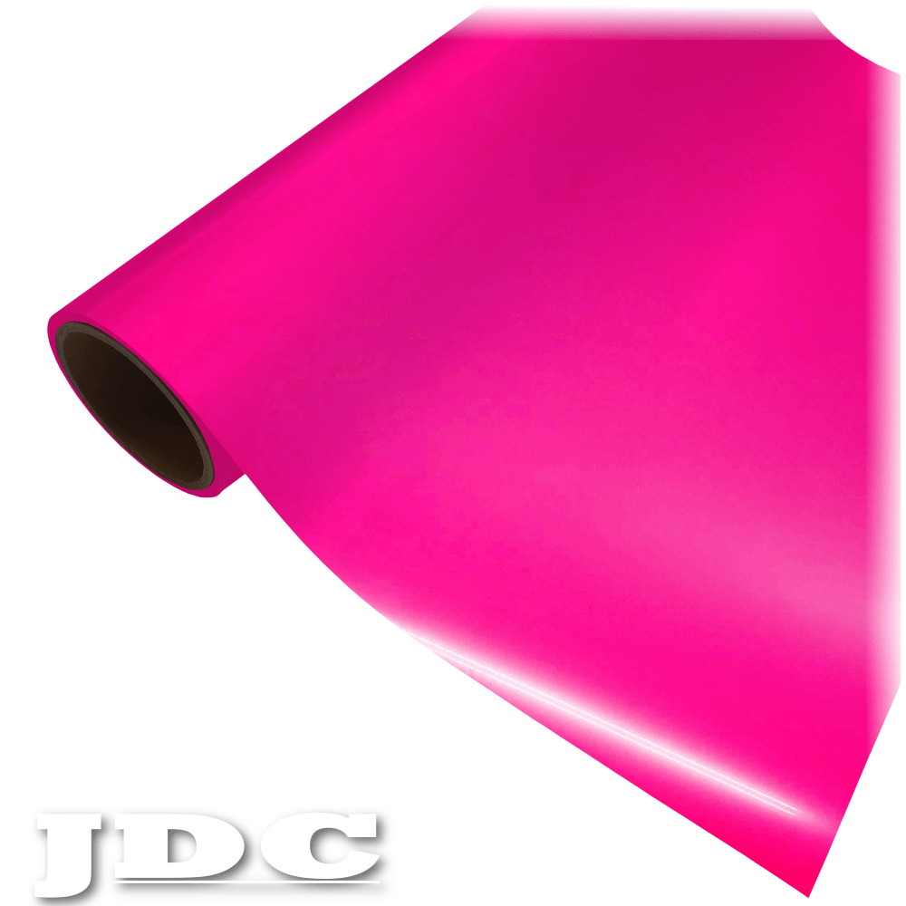 JDC 20" / (23) Neon Pink Heat Transfer Vinyl HTV | JDC Neon Wholesale Craft Sign Vinyl Monroe GA 30656