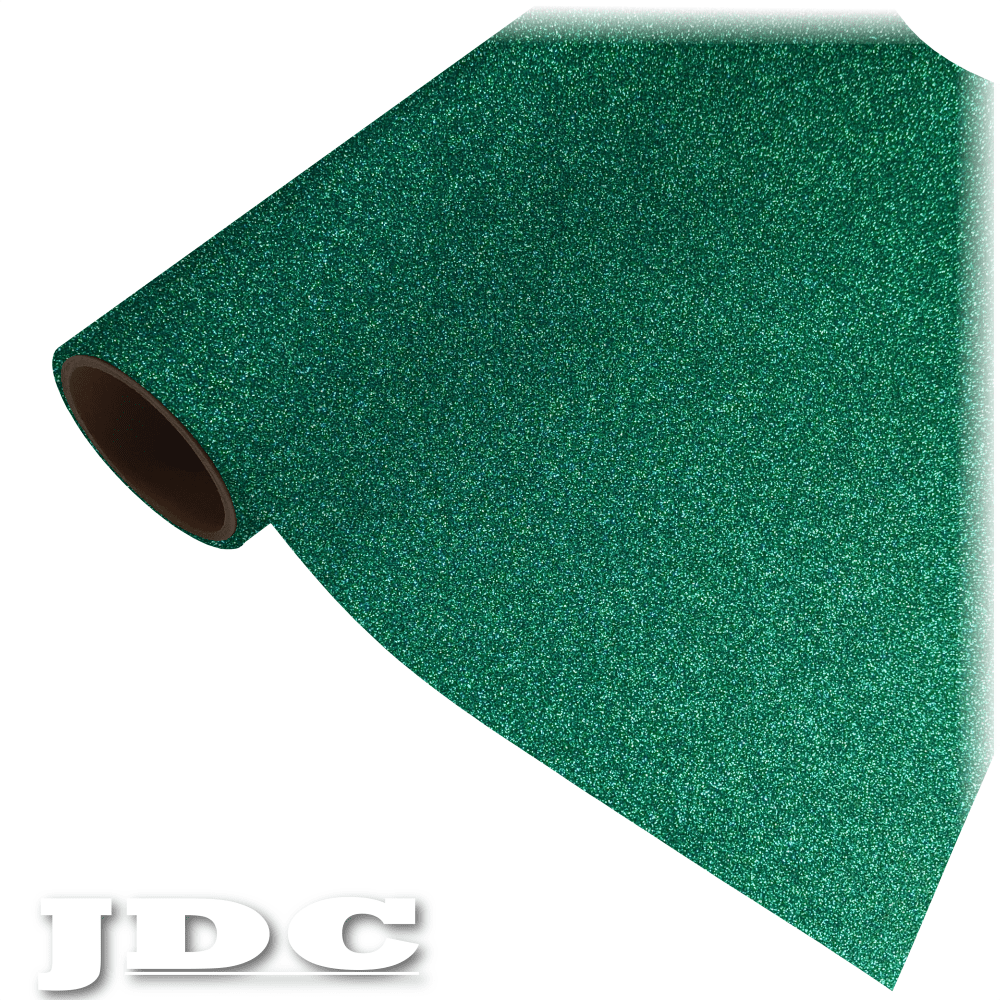 JDC 20" / (24) Emerald Heat Transfer Vinyl HTV | Glitter Wholesale Craft Sign Vinyl Monroe GA 30656
