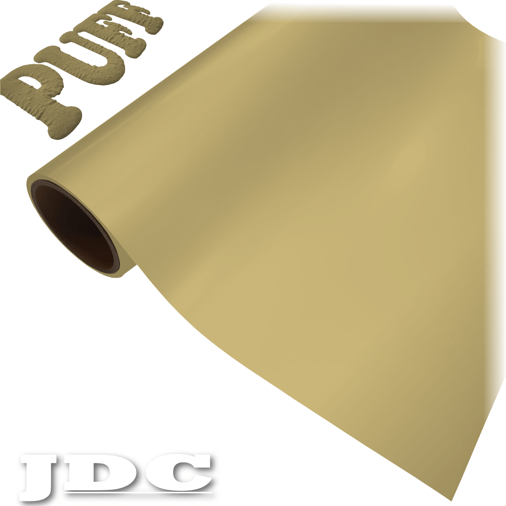 JDC 20" / (27) Gold Heat Transfer Vinyl HTV | 3D Puff Wholesale Craft Sign Vinyl Monroe GA 30656