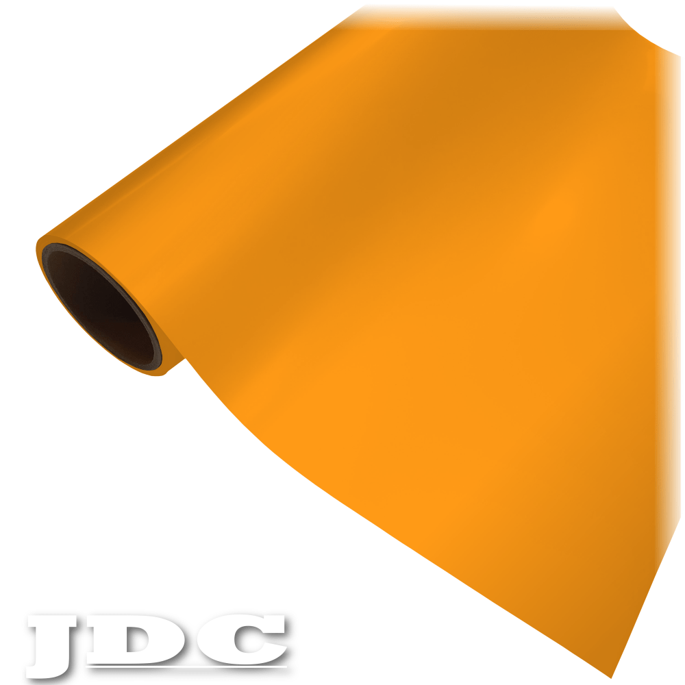 JDC 20" / (35) Tangerine Heat Transfer Vinyl HTV | JDC Colors Wholesale Craft Sign Vinyl Monroe GA 30656