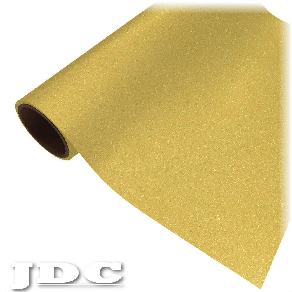 JDC 20" / (39) Rainbow Yellow Heat Transfer Vinyl HTV | Glitter Wholesale Craft Sign Vinyl Monroe GA 30656