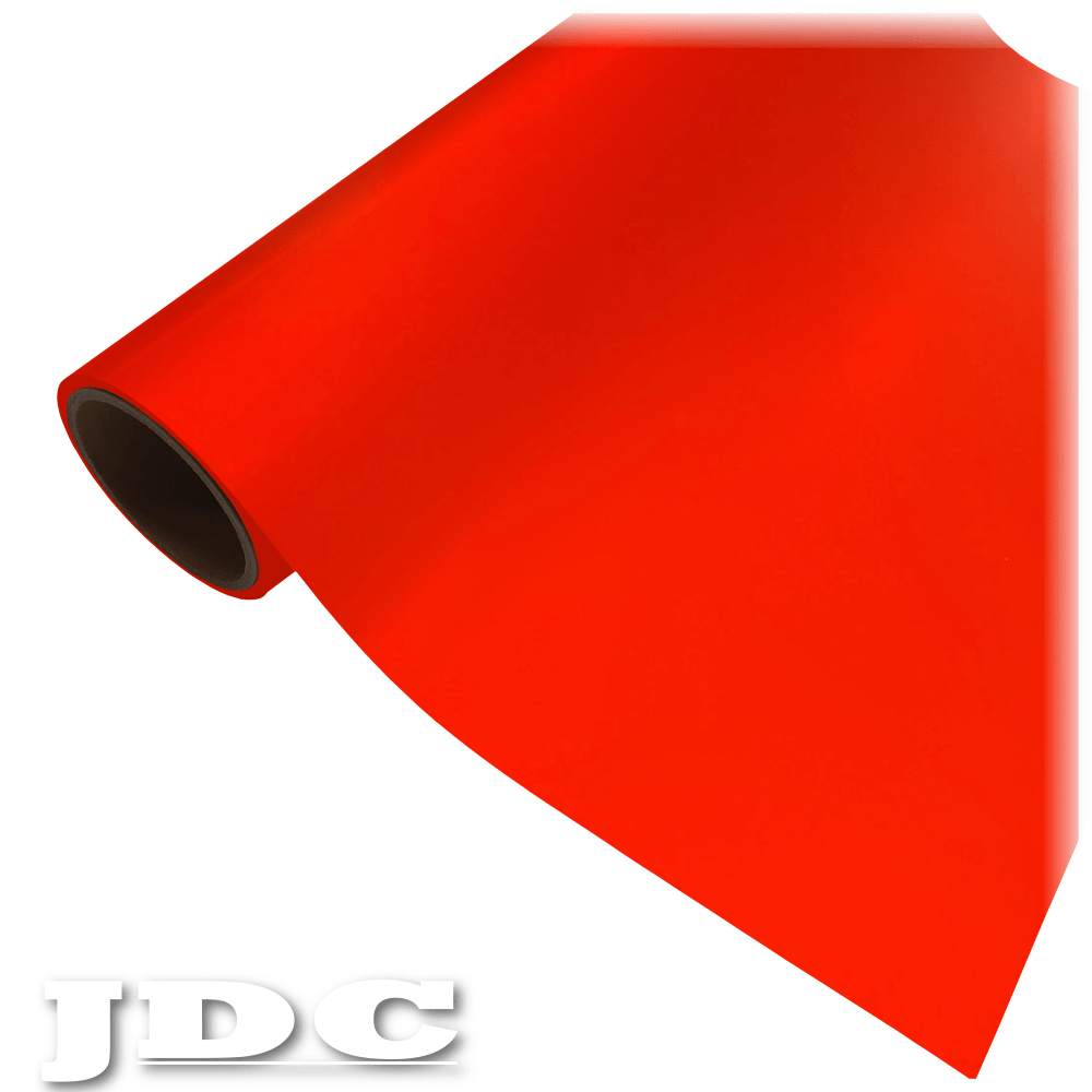 JDC 20" / (50) Bright Red Heat Transfer Vinyl HTV | JDC Colors Wholesale Craft Sign Vinyl Monroe GA 30656