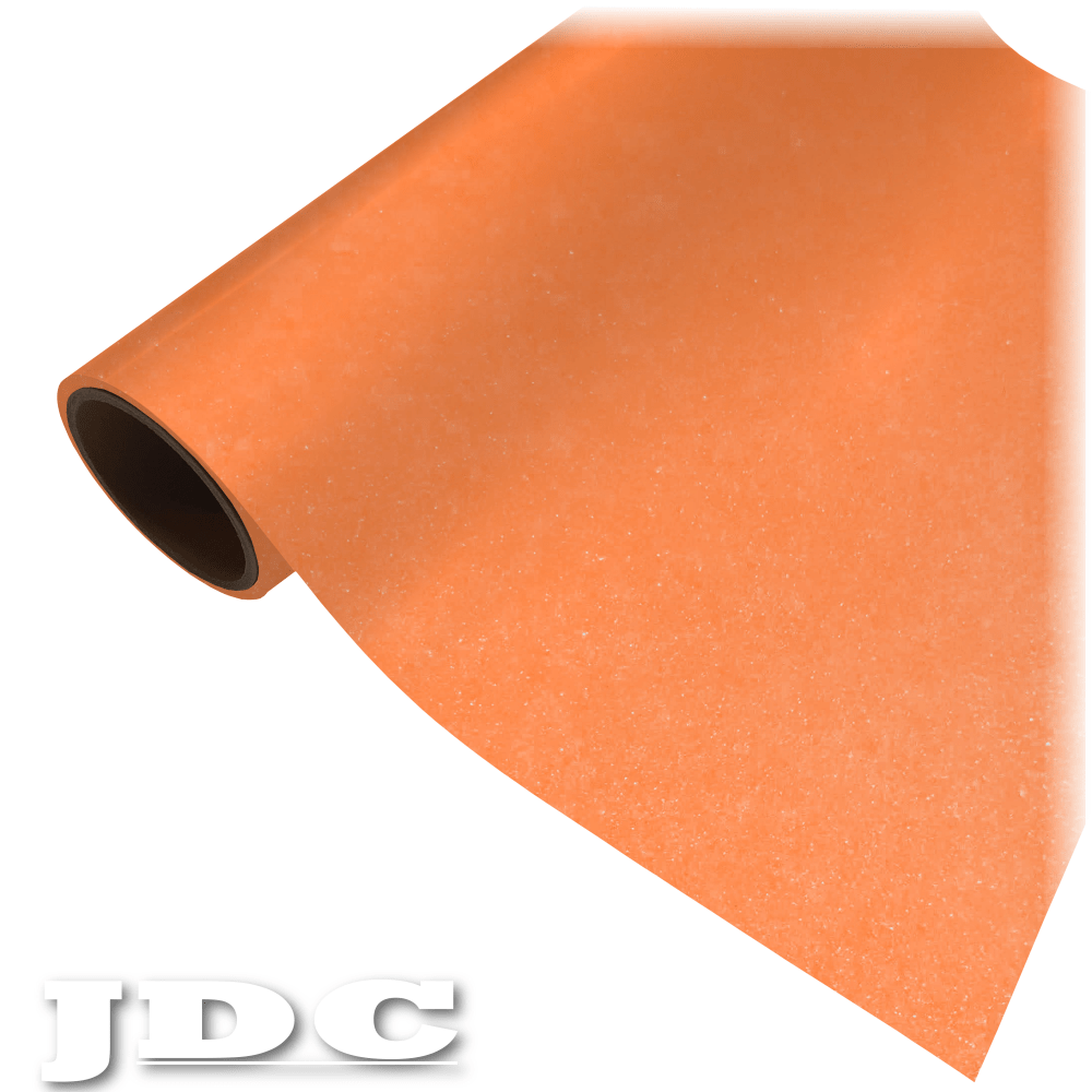 JDC 20" / (83) Neon Orange Heat Transfer Vinyl HTV | Glitter Wholesale Craft Sign Vinyl Monroe GA 30656