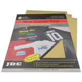 JDC (20) Gold / 3- 10" x 12" Sheets HTV Craft Packs HTV | Craft Packs | Colors Wholesale Craft Sign Vinyl Monroe GA 30656