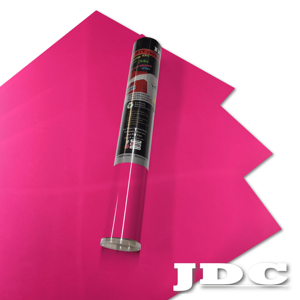 JDC (37) Pink / 3- 12" x 20" Sheets HTV Craft Packs HTV | Craft Packs | Metallic Wholesale Craft Sign Vinyl Monroe GA 30656