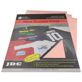 JDC (46) Light Pink / 3- 10" x 12" Sheets HTV Craft Packs HTV | Craft Packs | Colors Wholesale Craft Sign Vinyl Monroe GA 30656