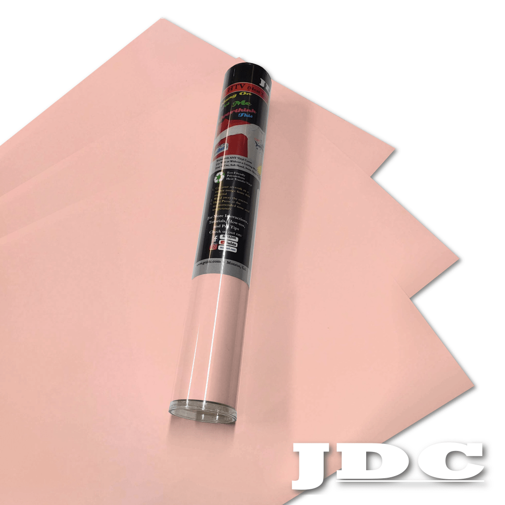 JDC (46) Light Pink / 3- 12" x 20" Sheets HTV Craft Packs HTV | Craft Packs | Colors Wholesale Craft Sign Vinyl Monroe GA 30656