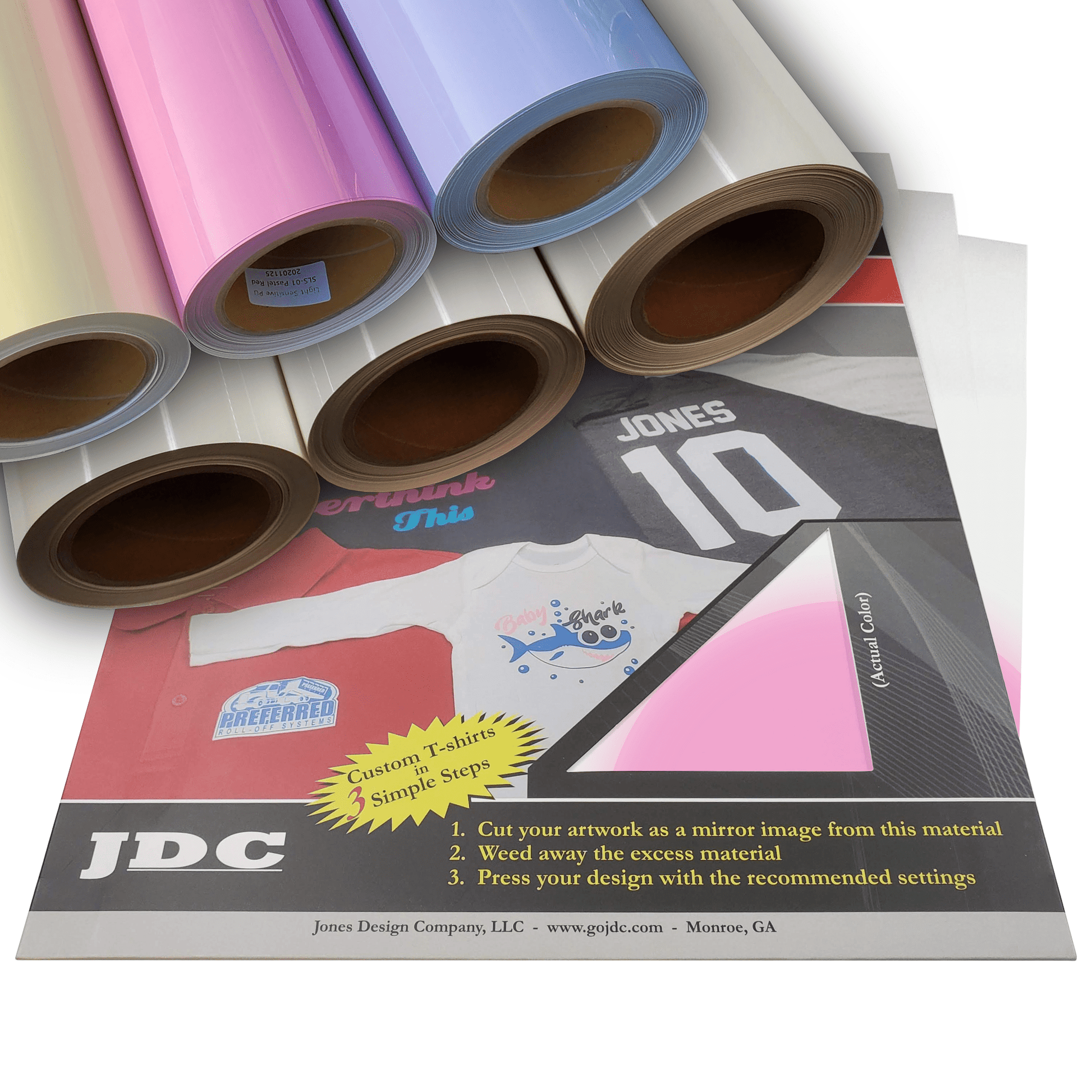 JDC HTV Craft Packs HTV | Craft Packs | Light Sensitive Wholesale Craft Sign Vinyl Monroe GA 30656
