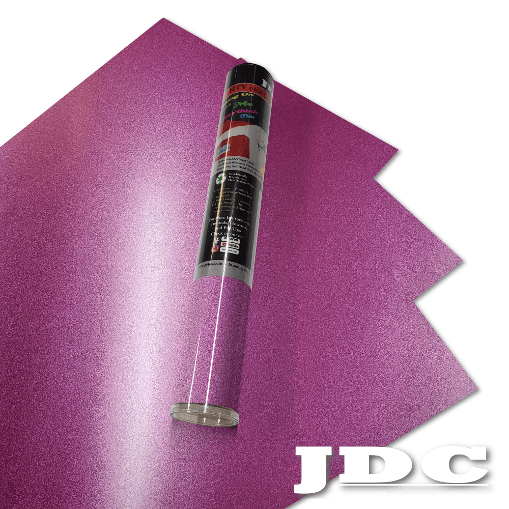 JDC, LLC (09) Pink / 3- 12" x 20" Sheets HTV Craft Packs HTV | Craft Packs | Shimmer Wholesale Craft Sign Vinyl Monroe GA 30656