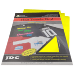 JDC, LLC (09) Yellow / 3- 10" x 12" Sheets HTV Craft Packs HTV | Craft Packs | Colors Wholesale Craft Sign Vinyl Monroe GA 30656