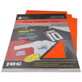JDC, LLC (12) Orange / 3- 10" x 12" Sheets HTV Craft Packs HTV | Craft Packs | Colors Wholesale Craft Sign Vinyl Monroe GA 30656