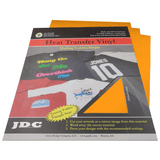 JDC, LLC (35) Tangerine / 3- 10" x 12" Sheets HTV Craft Packs HTV | Craft Packs | Colors Wholesale Craft Sign Vinyl Monroe GA 30656